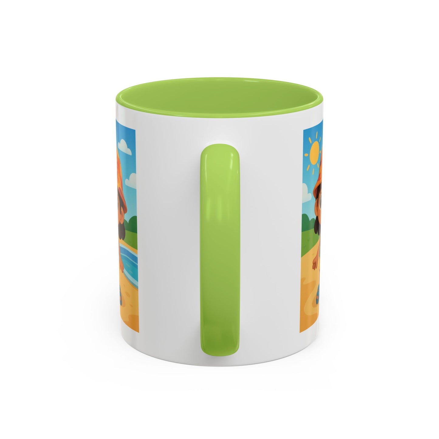 Good Vibes Beach Kid Mug — Accent Coffee Mug (11/15oz)