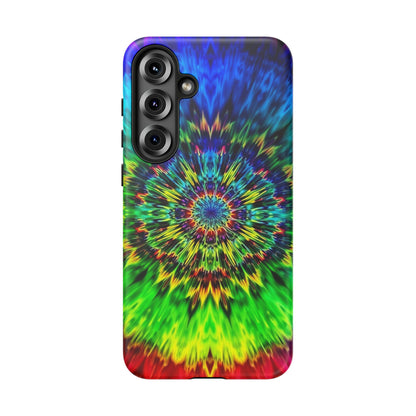 Fundas resistentes para Samsung - Funda para teléfono con mandala teñido anudado arcoíris