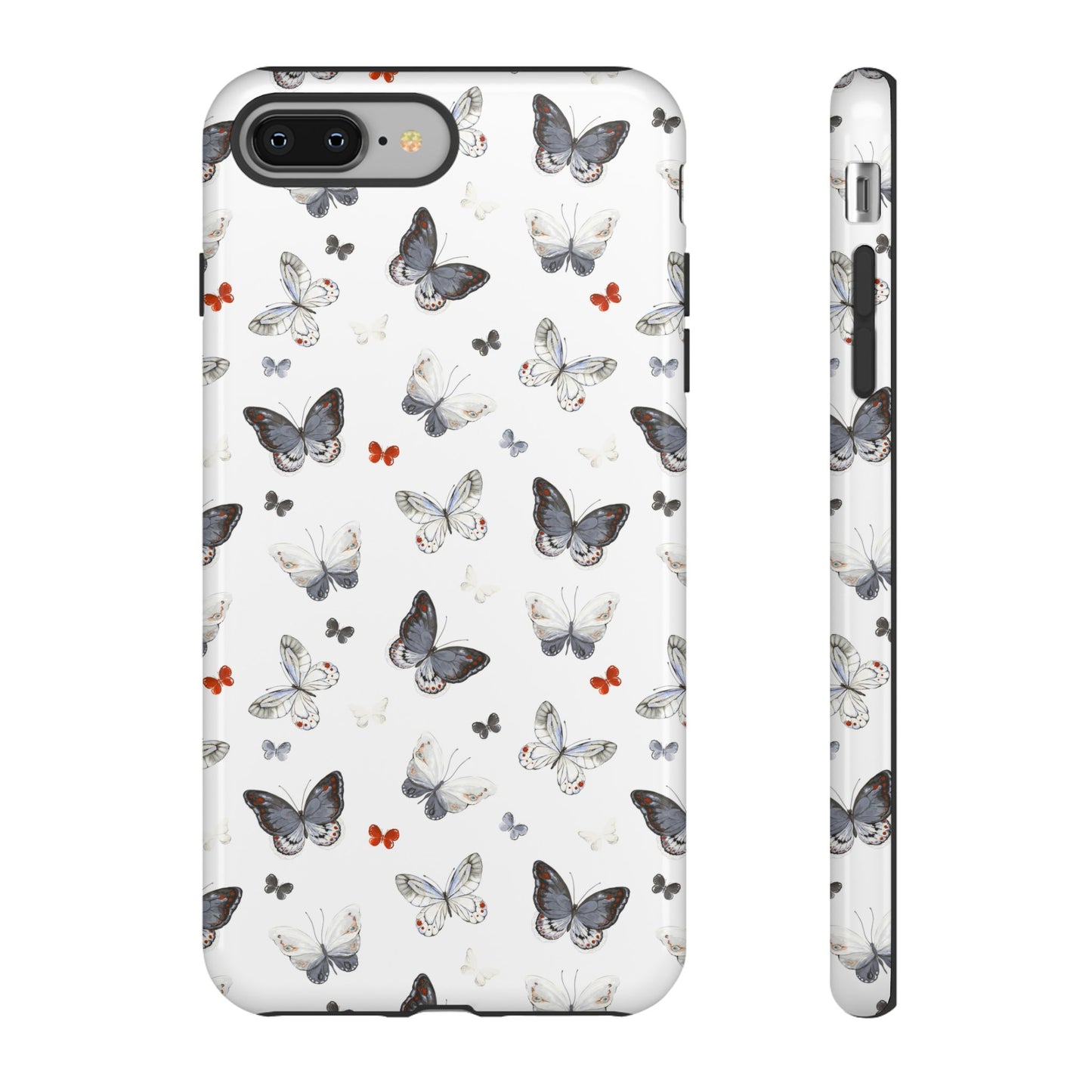 iPhone Butterfly Pattern Tough Phone Case — Protective Floral-Inspired iPhone Case