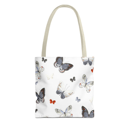 Butterfly Pattern Tote Bag — Lightweight Floral Tote for Everyday Use