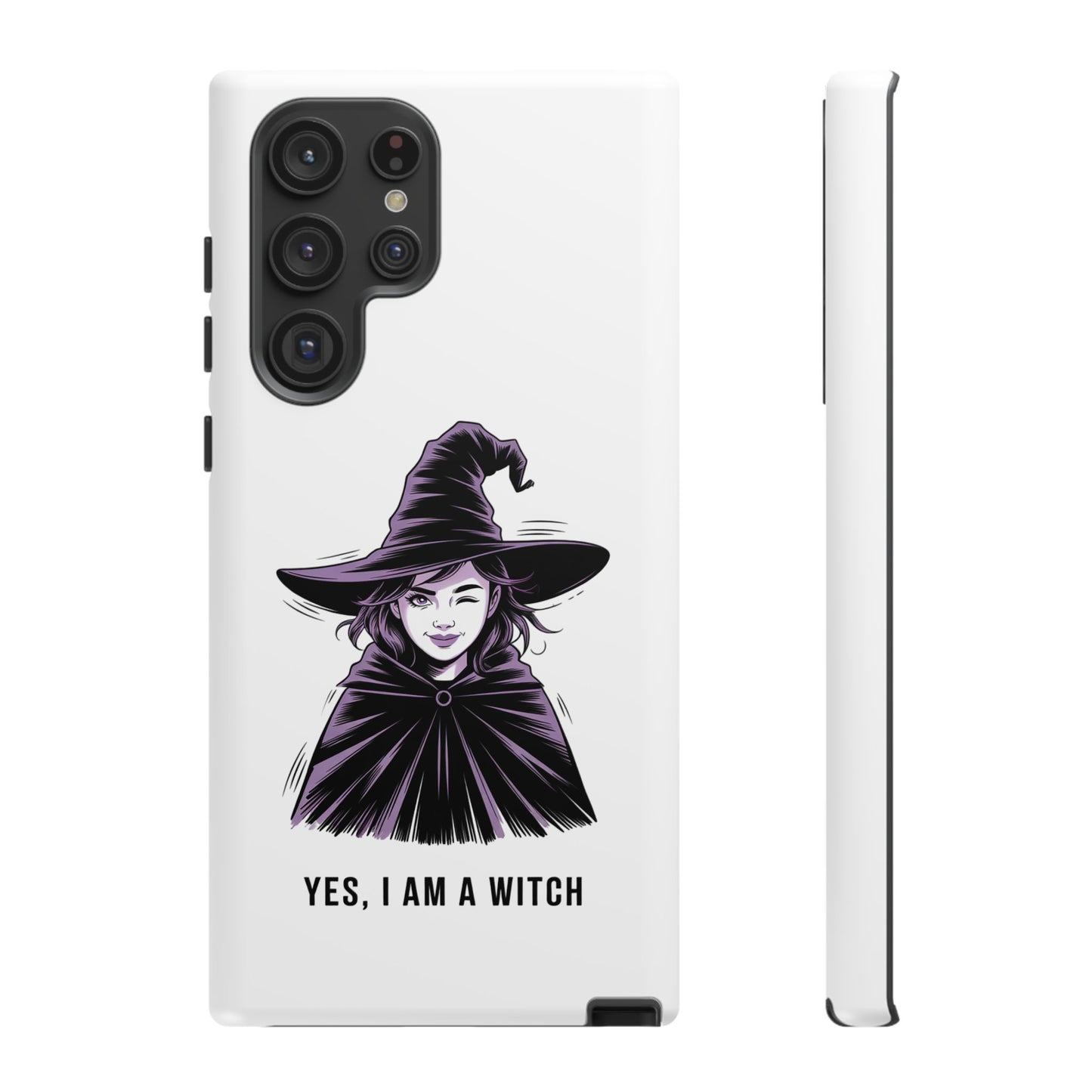 Funda para Samsung — «Sí, soy una bruja» con ilustración de bruja