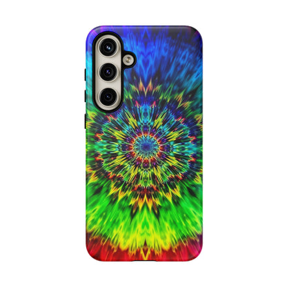 Fundas resistentes para Samsung - Funda para teléfono con mandala teñido anudado arcoíris