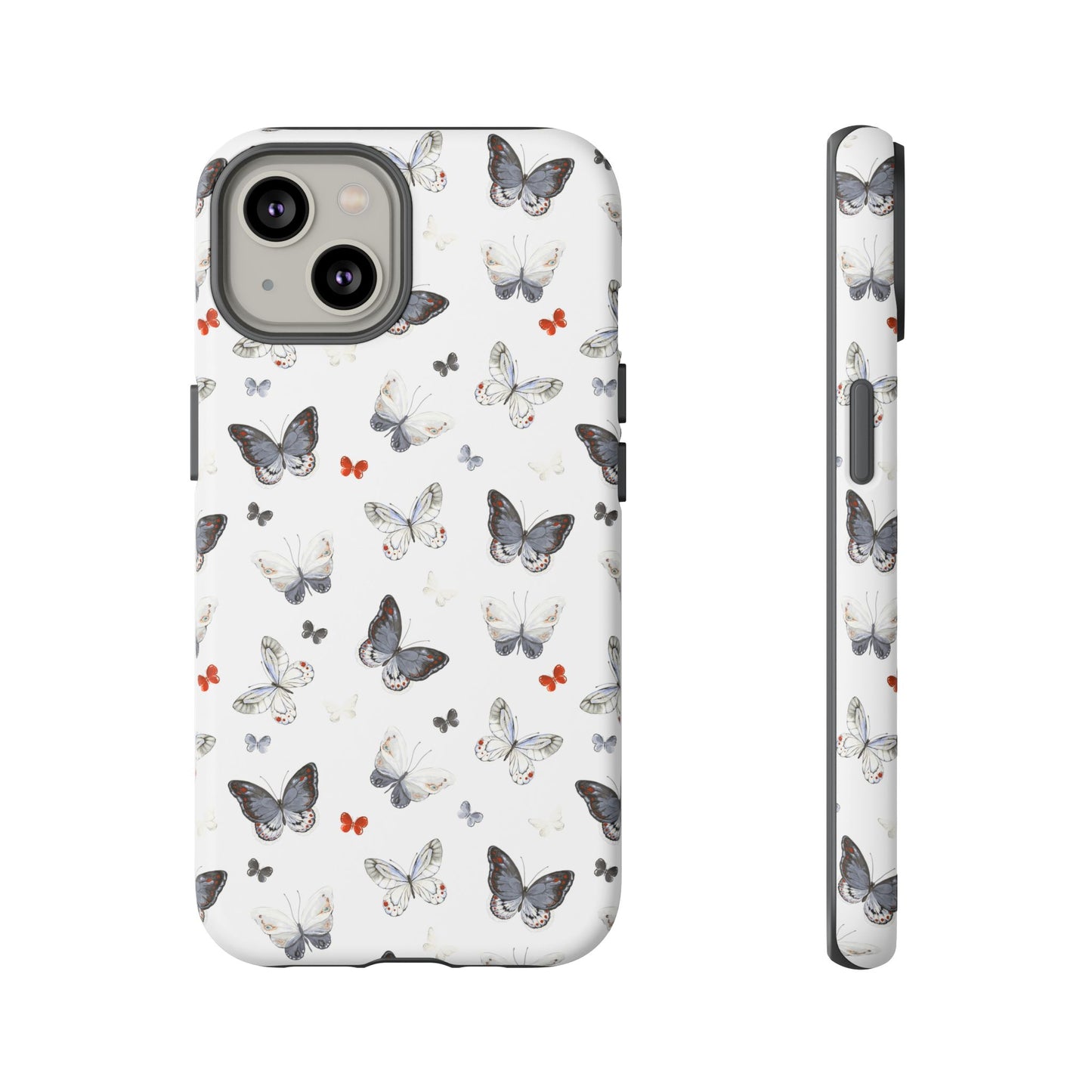 iPhone Butterfly Pattern Tough Phone Case — Protective Floral-Inspired iPhone Case