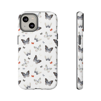 iPhone Butterfly Pattern Tough Phone Case — Protective Floral-Inspired iPhone Case