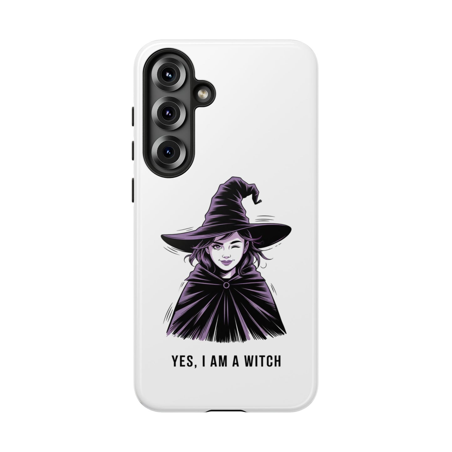 Funda para Samsung — «Sí, soy una bruja» con ilustración de bruja