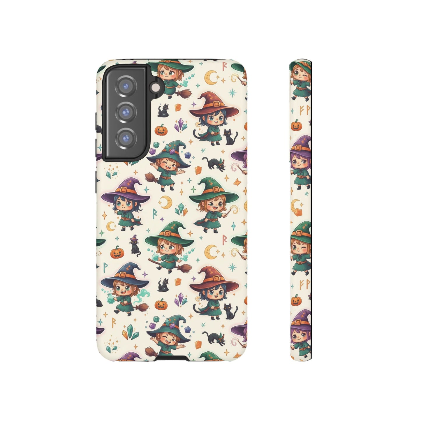 Samsung Handyhülle mit Hexenmotiv für Kinder – Niedliche Halloween-iPhone-Hülle