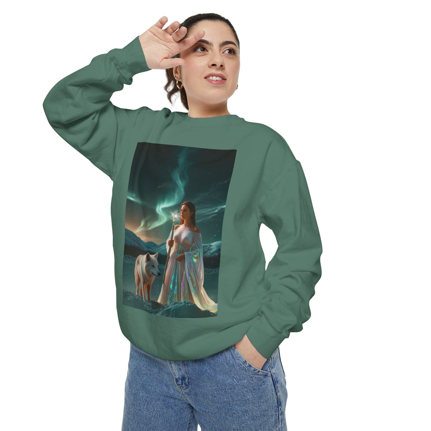 Mystic Aurora Goddess Sweatshirt