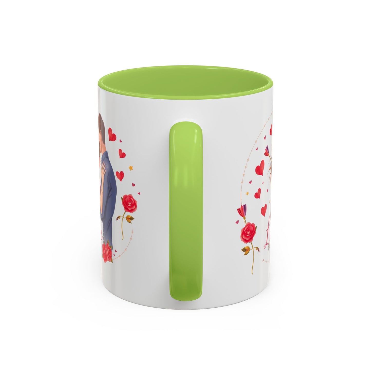 Romantic "Love Be Mine" Accent Coffee Mug — Couples Valentine's Gift