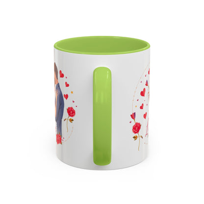 Romantic "Love Be Mine" Accent Coffee Mug — Couples Valentine's Gift