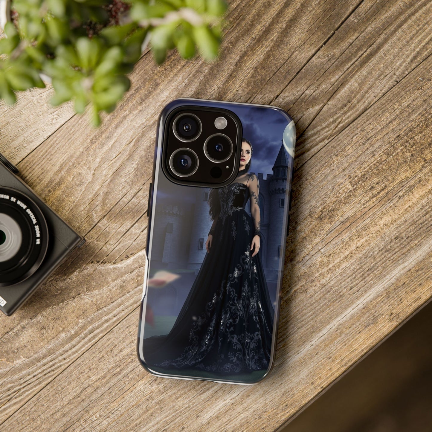 iPhone Gothic Moonlit Castle Phone Case — Elegant Dark Fantasy Protective Cover