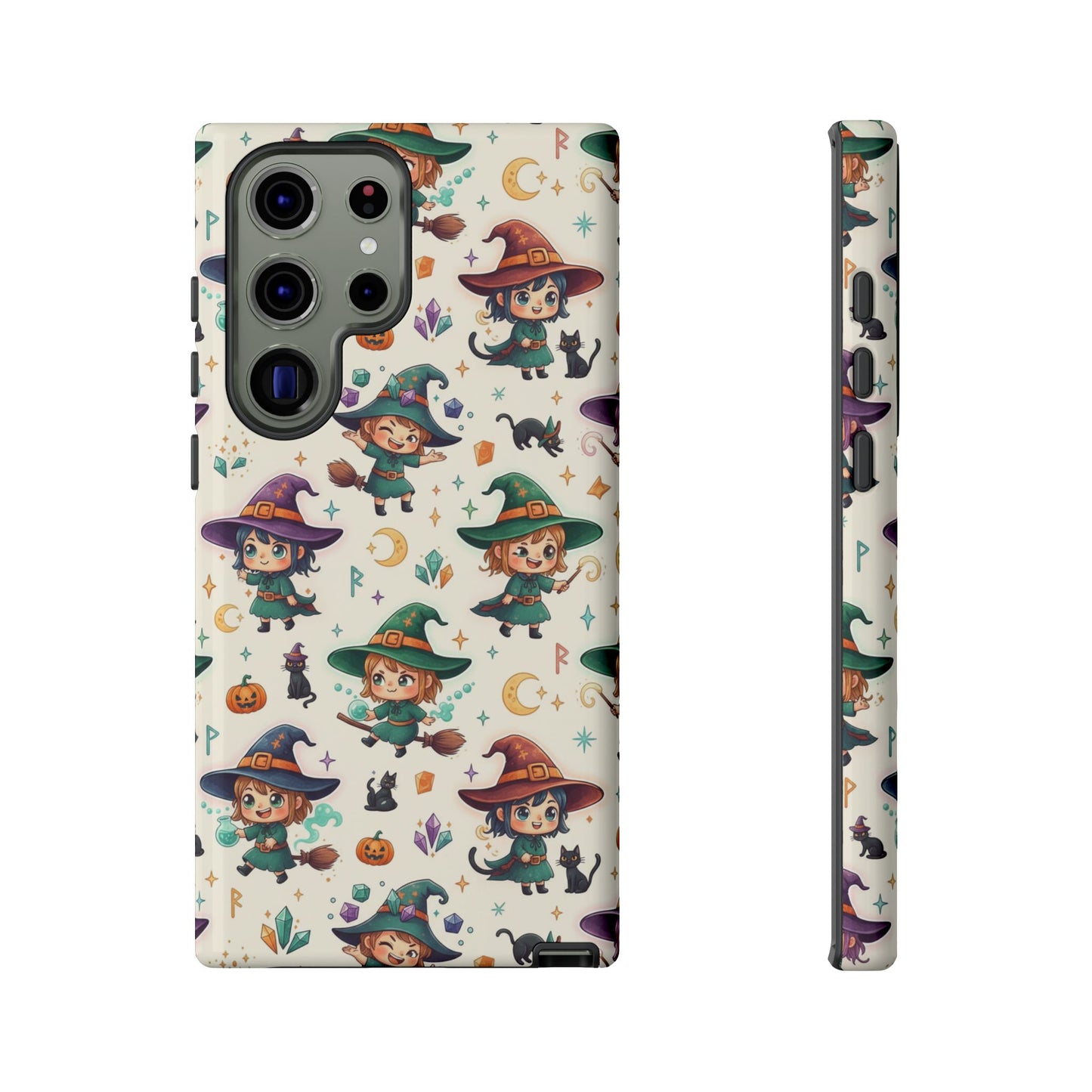 Samsung Handyhülle mit Hexenmotiv für Kinder – Niedliche Halloween-iPhone-Hülle