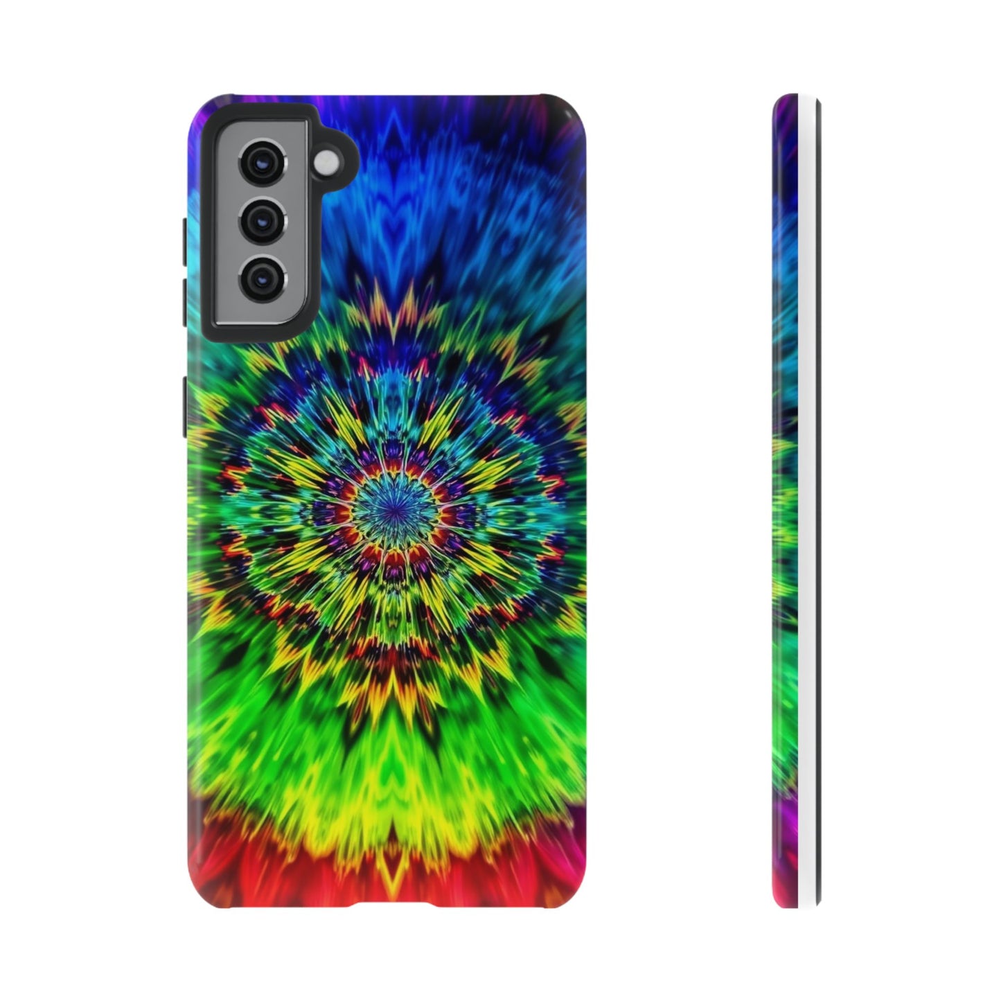 Fundas resistentes para Samsung - Funda para teléfono con mandala teñido anudado arcoíris