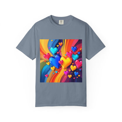Colorful Heart Rainbow T‑Shirt