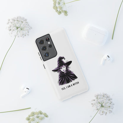 Funda para Samsung — «Sí, soy una bruja» con ilustración de bruja