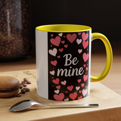 Valentine "Be Mine" Accent Coffee Mug