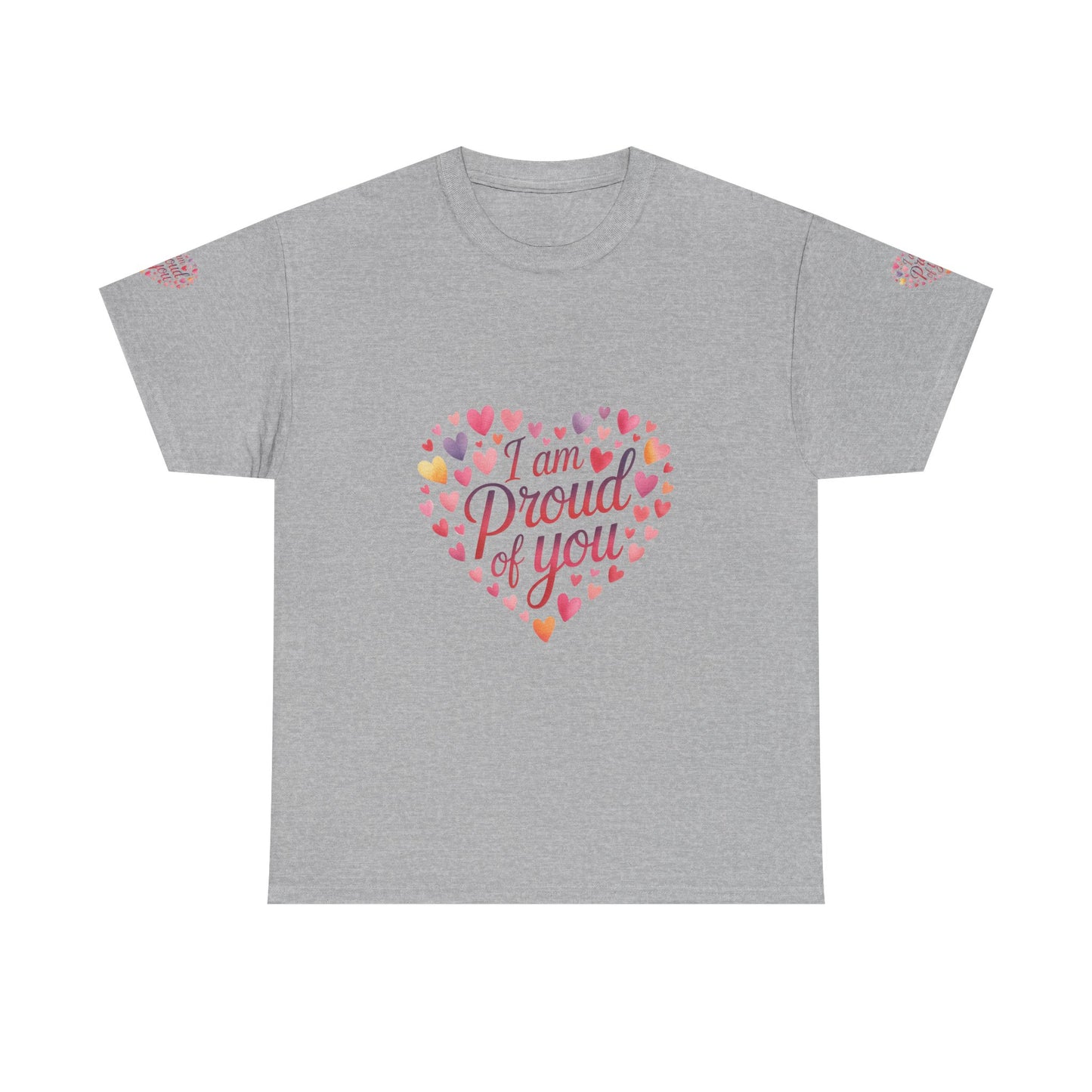 Proud of You Heart T‑Shirt with embroidery