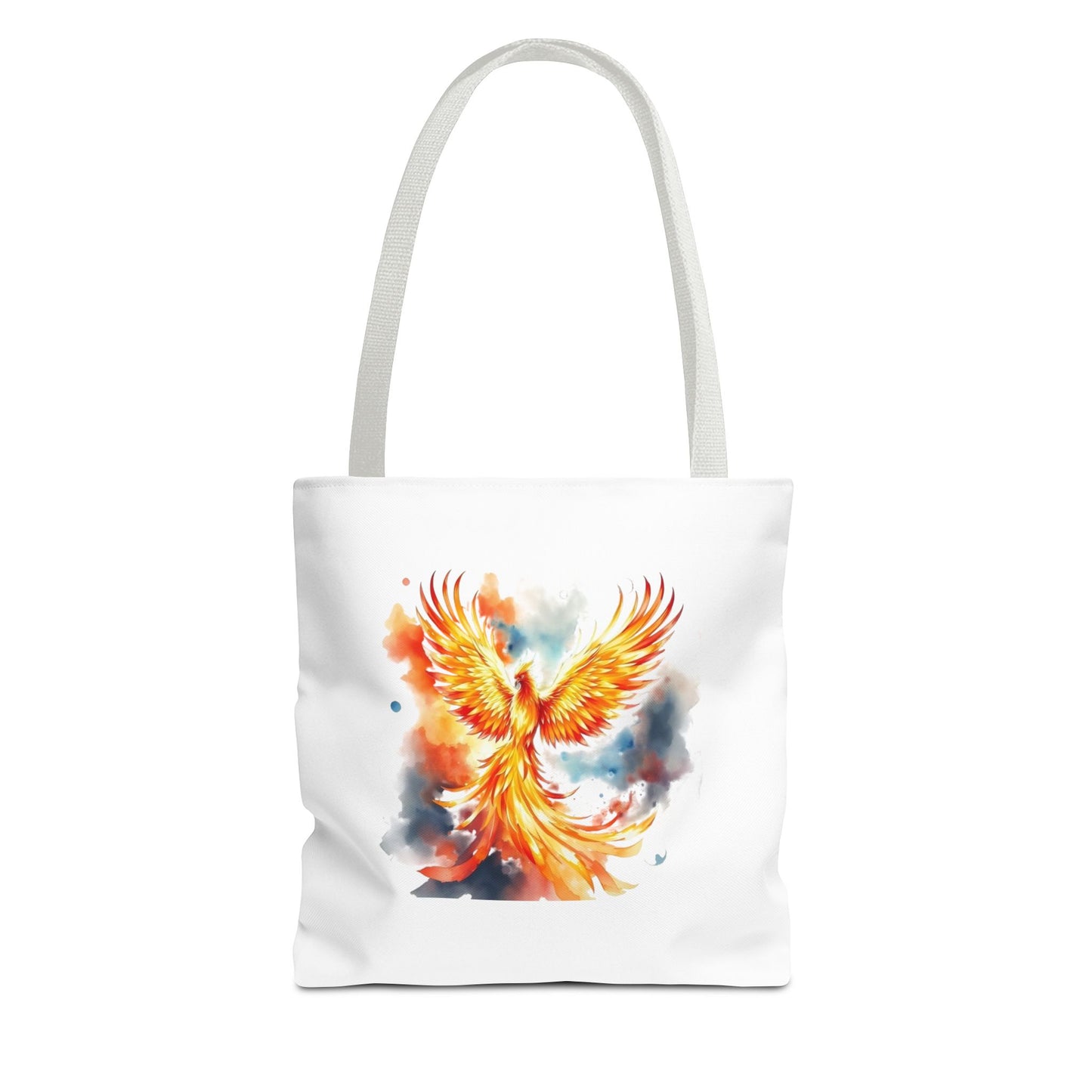 Phoenix Watercolor Tote Bag – Vibrant Rising Bird All-Over Print Tote