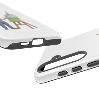 Samsung Handyhülle mit Künstlermotiv – Schutzhülle mit niedlicher Illustration einer Malerin