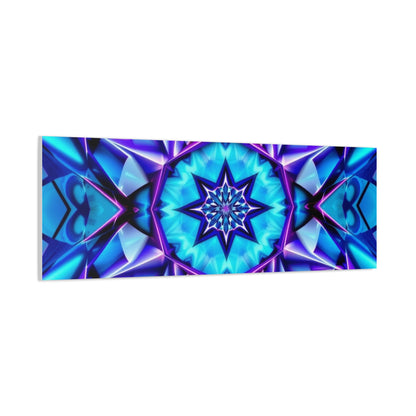 Blue Kaleidoscope Matte Canvas Wall Art – Stretched 1.25"