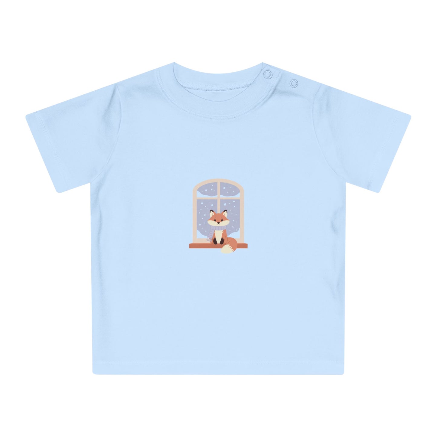 Baby T-Shirt — Cozy Fox at Night Graphic Tee