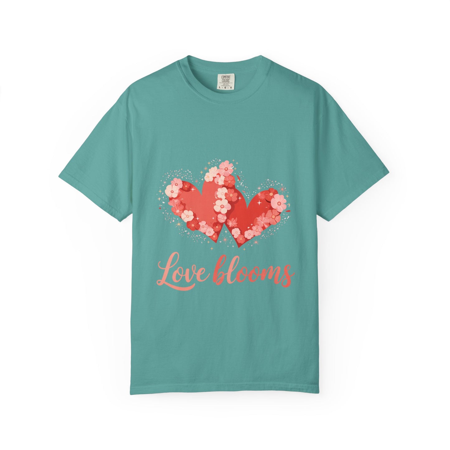 Love Blooms T-Shirt — Floral Heart Graphic Tee for Valentine’s Day