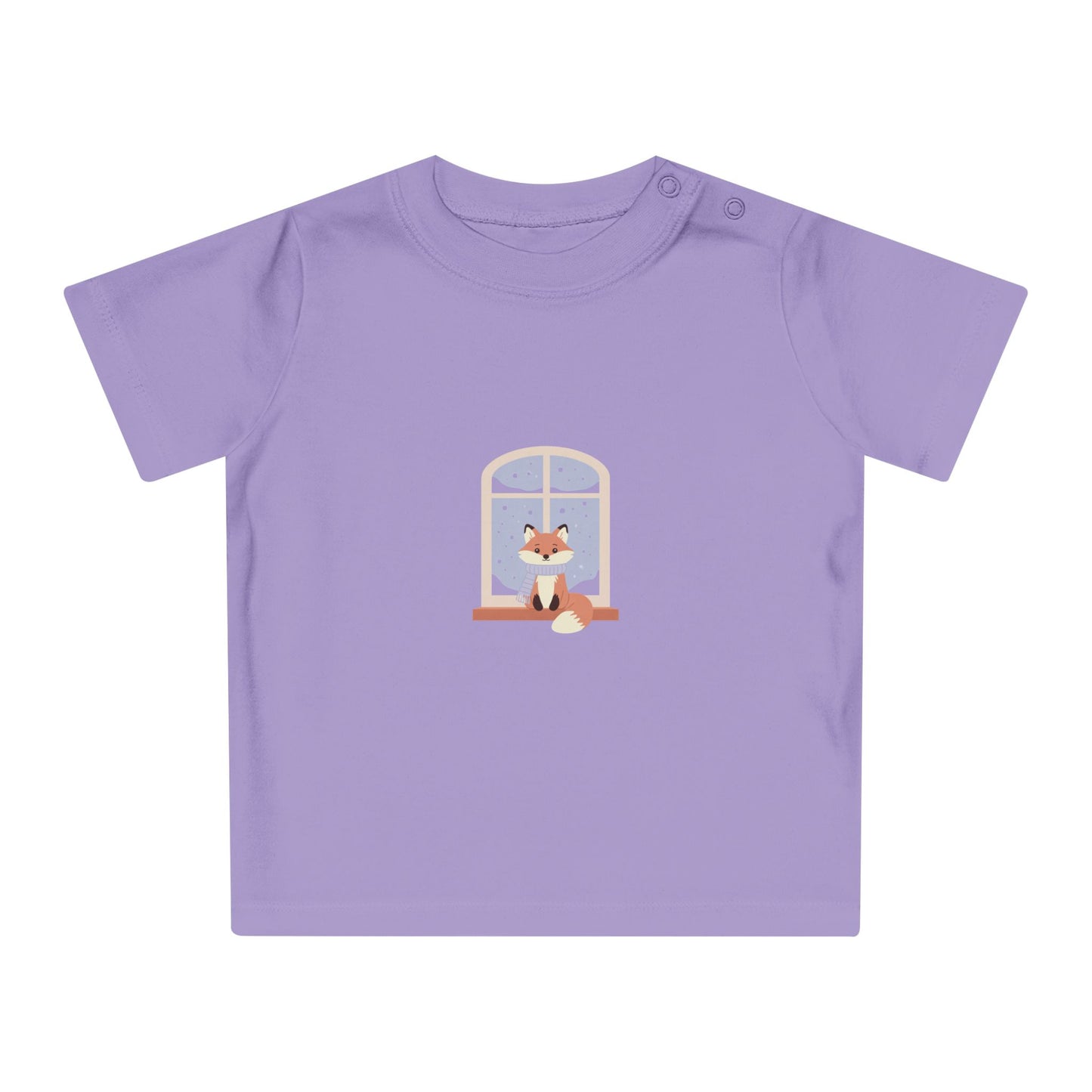 Baby T-Shirt — Cozy Fox at Night Graphic Tee