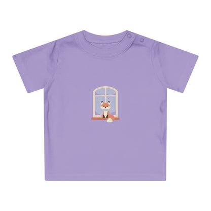 Baby T-Shirt — Cozy Fox at Night Graphic Tee