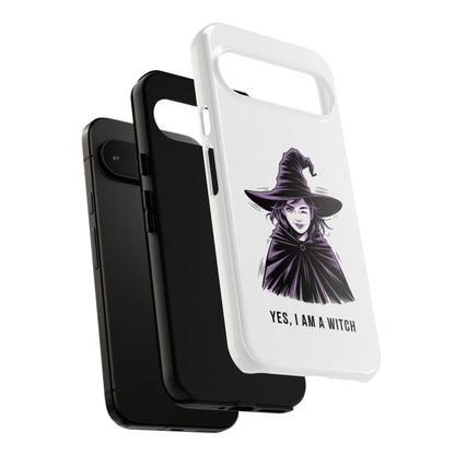 Google Phone Case — “Yes, I Am a Witch” Witchy Illustration