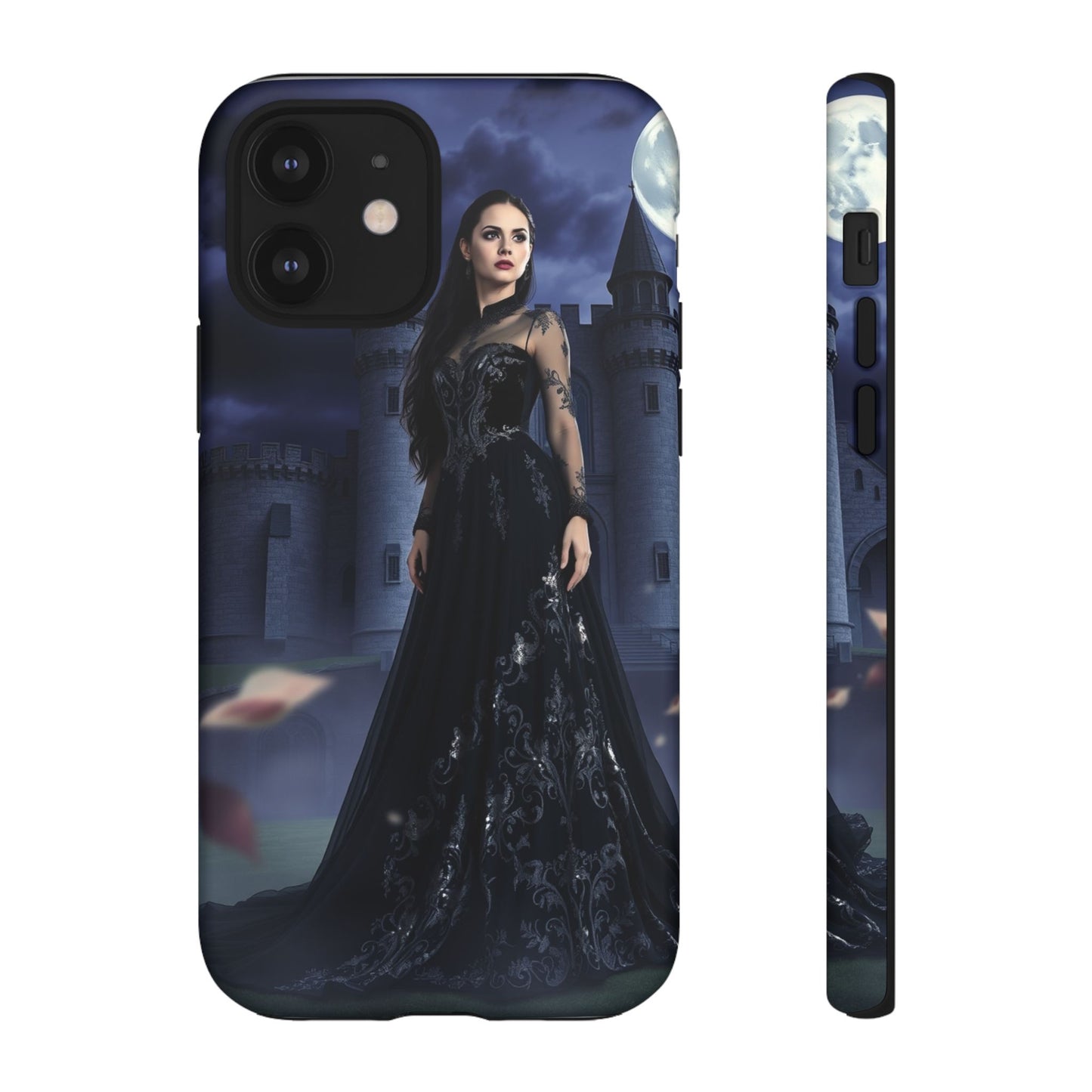iPhone Gothic Moonlit Castle Phone Case — Elegant Dark Fantasy Protective Cover