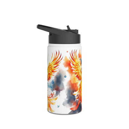 Botella térmica Phoenix: botella térmica de acero inoxidable con diseño de pájaro en llamas