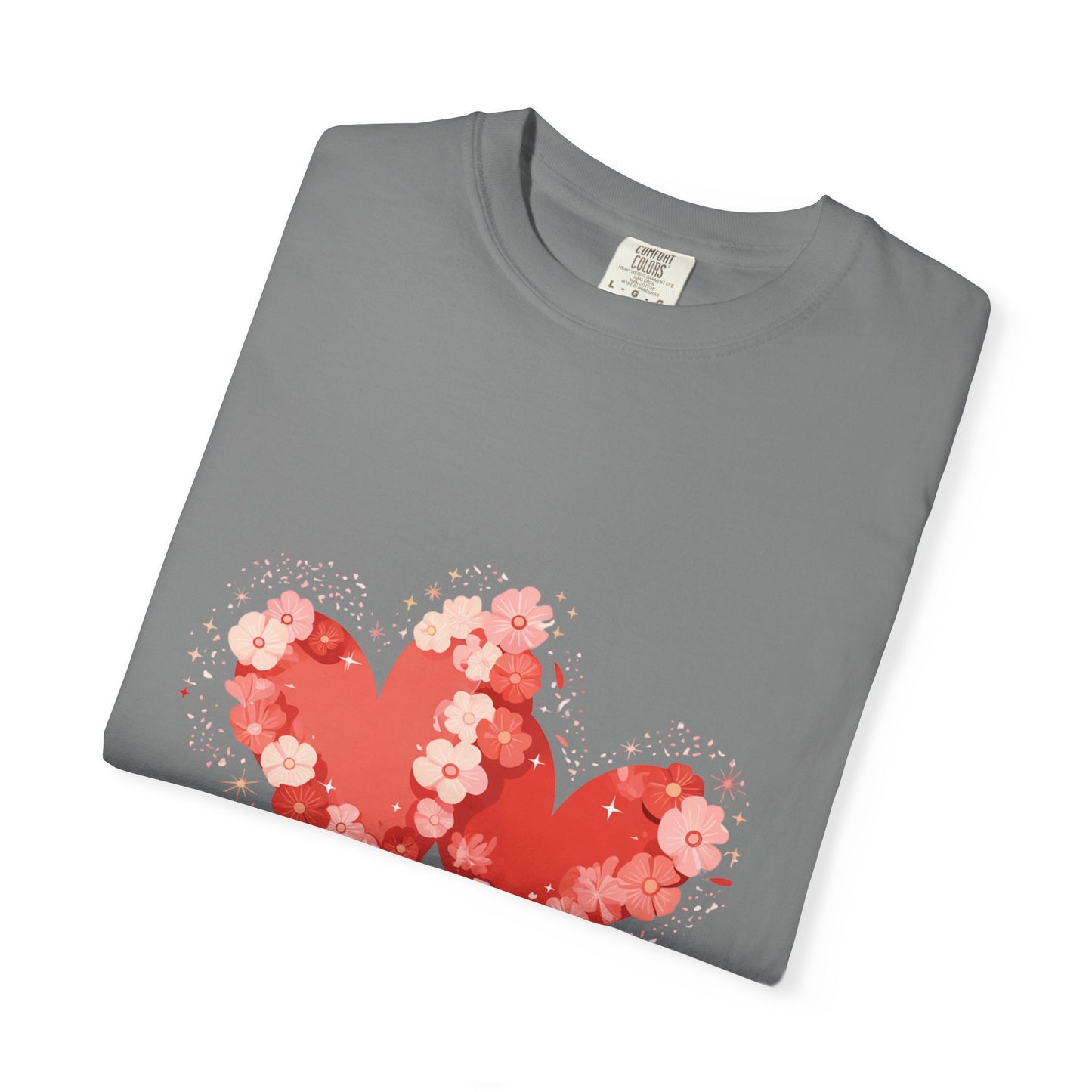 Love Blooms T-Shirt — Floral Heart Graphic Tee for Valentine’s Day