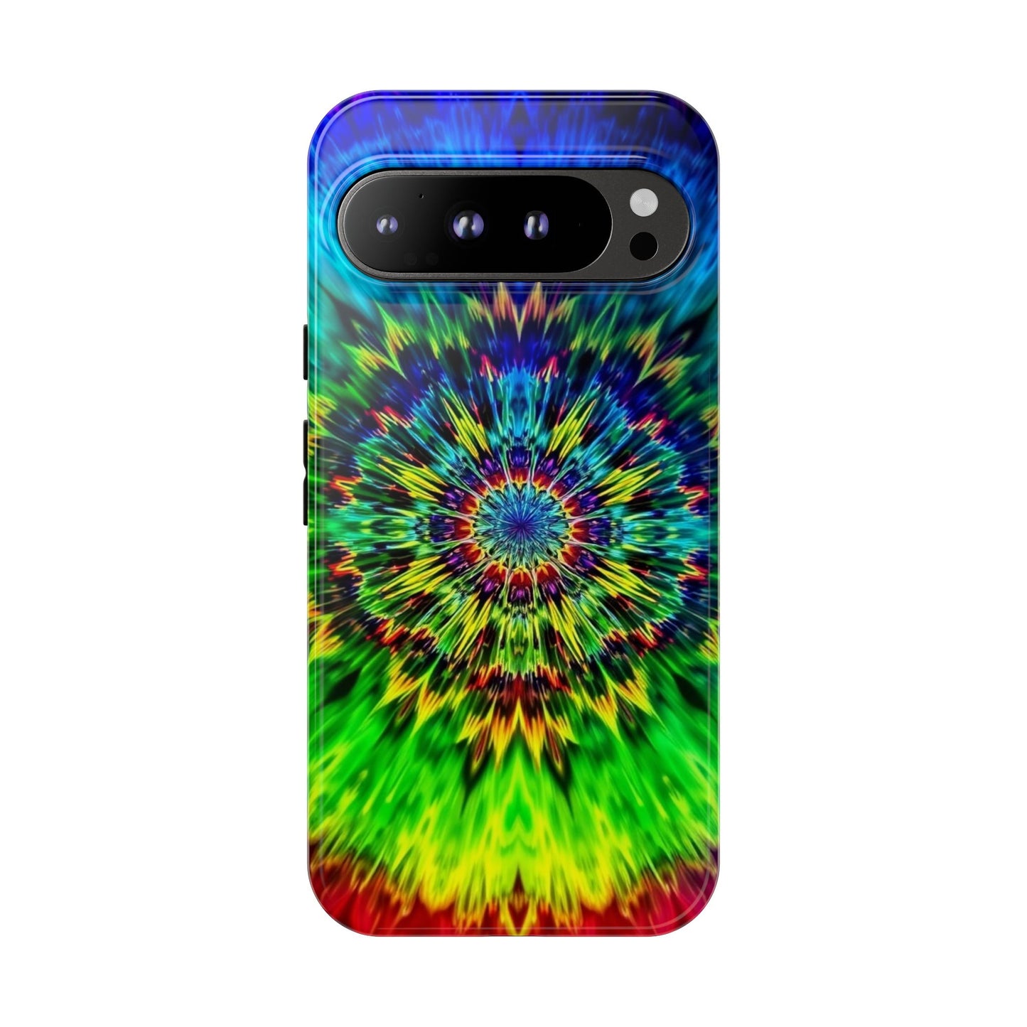 Funda para teléfono Google Psychedelic Tie-Dye Mandala: protección resistente y vibrante