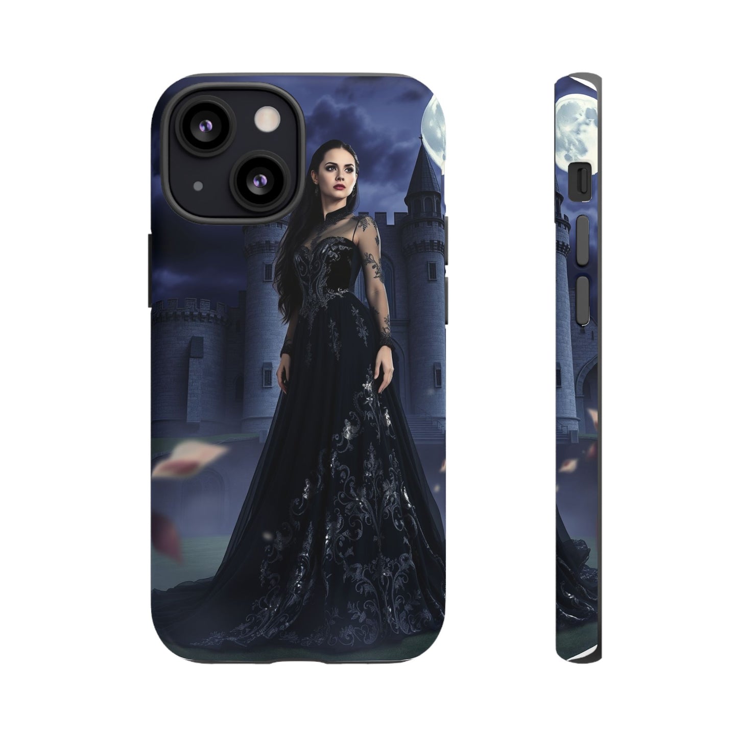 iPhone Gothic Moonlit Castle Phone Case — Elegant Dark Fantasy Protective Cover