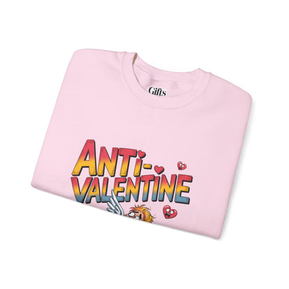 Anti-Valentine Sweatshirt — Funny Cupid Reject Graphic Crewneck