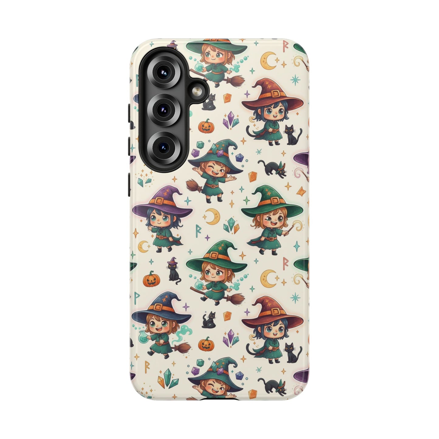 Samsung Handyhülle mit Hexenmotiv für Kinder – Niedliche Halloween-iPhone-Hülle
