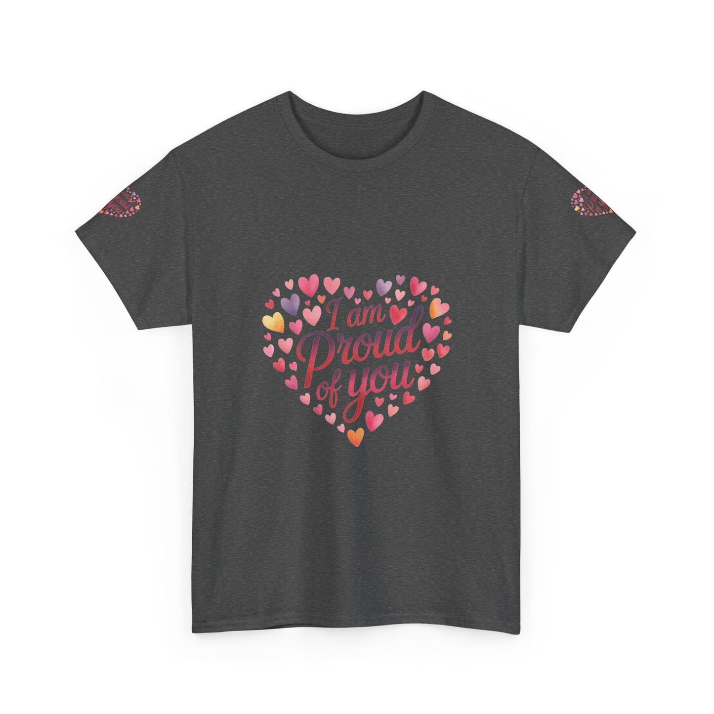 Proud of You Heart T‑Shirt with embroidery