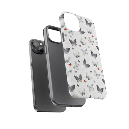 iPhone Butterfly Pattern Tough Phone Case — Protective Floral-Inspired iPhone Case