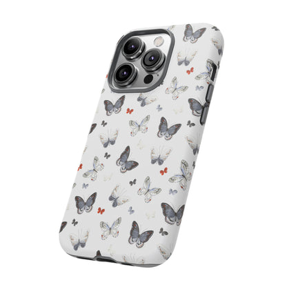 iPhone Butterfly Pattern Tough Phone Case — Protective Floral-Inspired iPhone Case