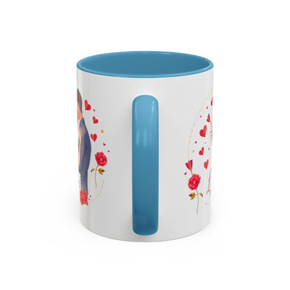 Romantic "Love Be Mine" Accent Coffee Mug — Couples Valentine's Gift