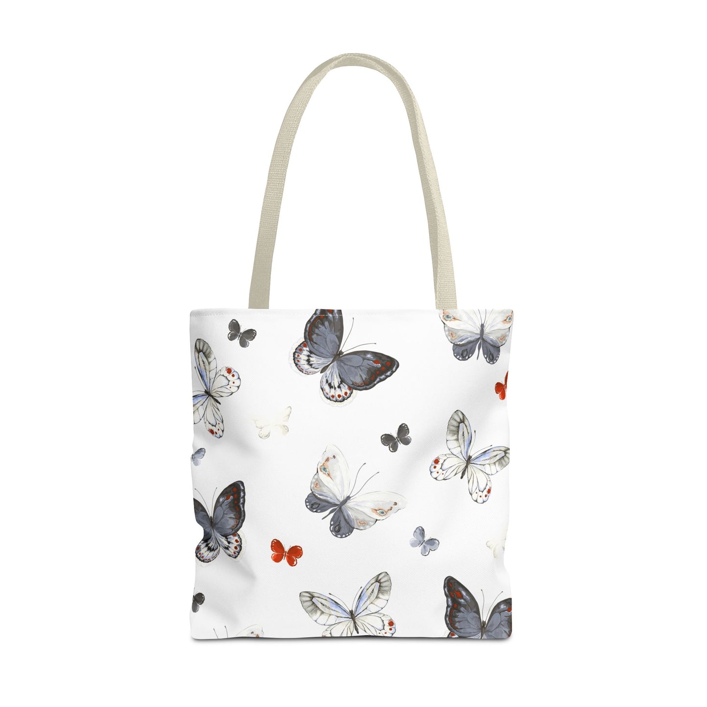 Butterfly Pattern Tote Bag — Lightweight Floral Tote for Everyday Use