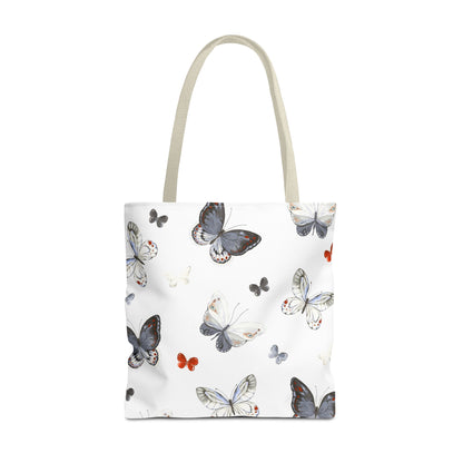 Butterfly Pattern Tote Bag — Lightweight Floral Tote for Everyday Use