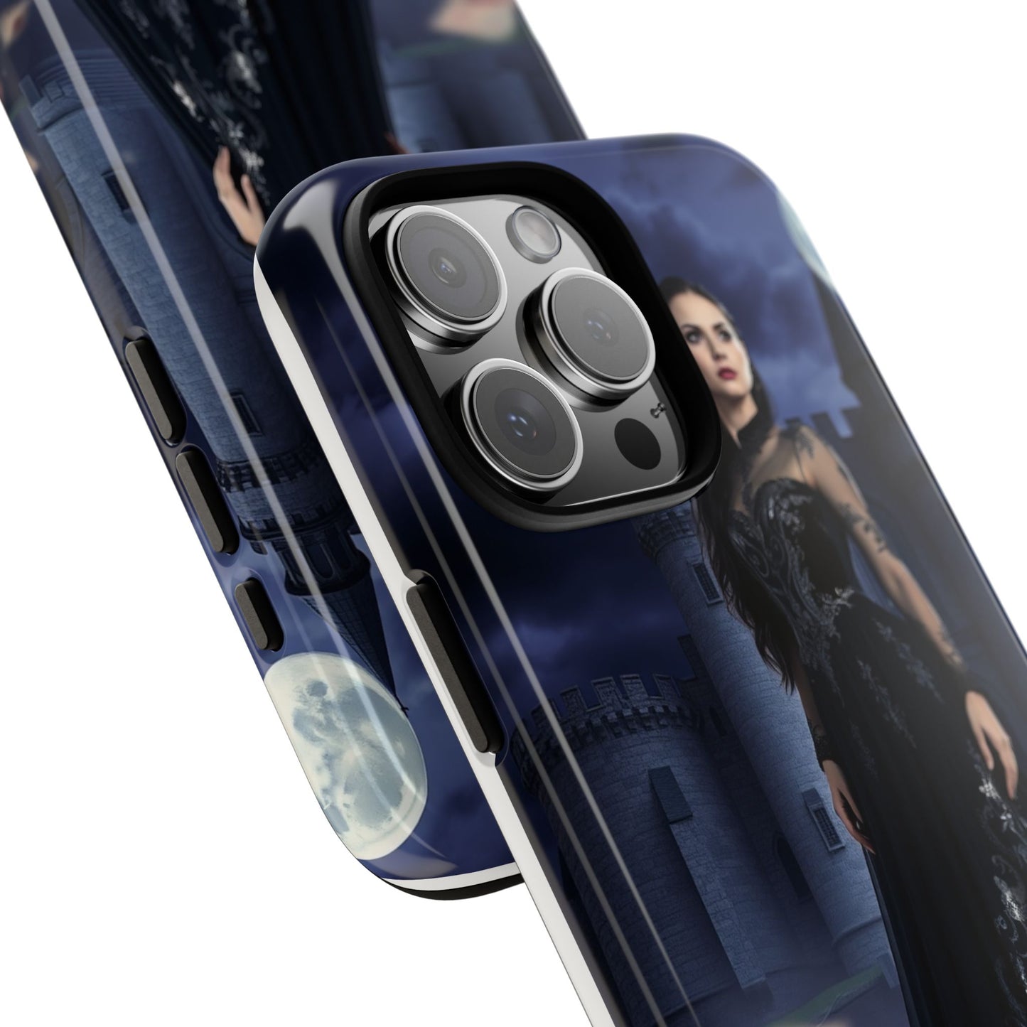 iPhone Gothic Moonlit Castle Phone Case — Elegant Dark Fantasy Protective Cover