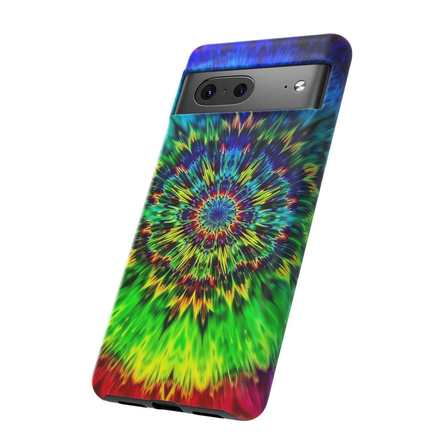 Funda para teléfono Google Psychedelic Tie-Dye Mandala: protección resistente y vibrante