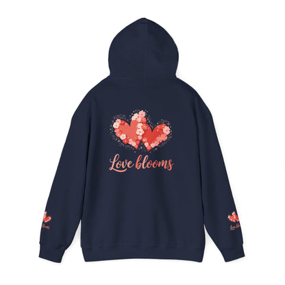 Hoodie — Love Blooms Heart Floral Design