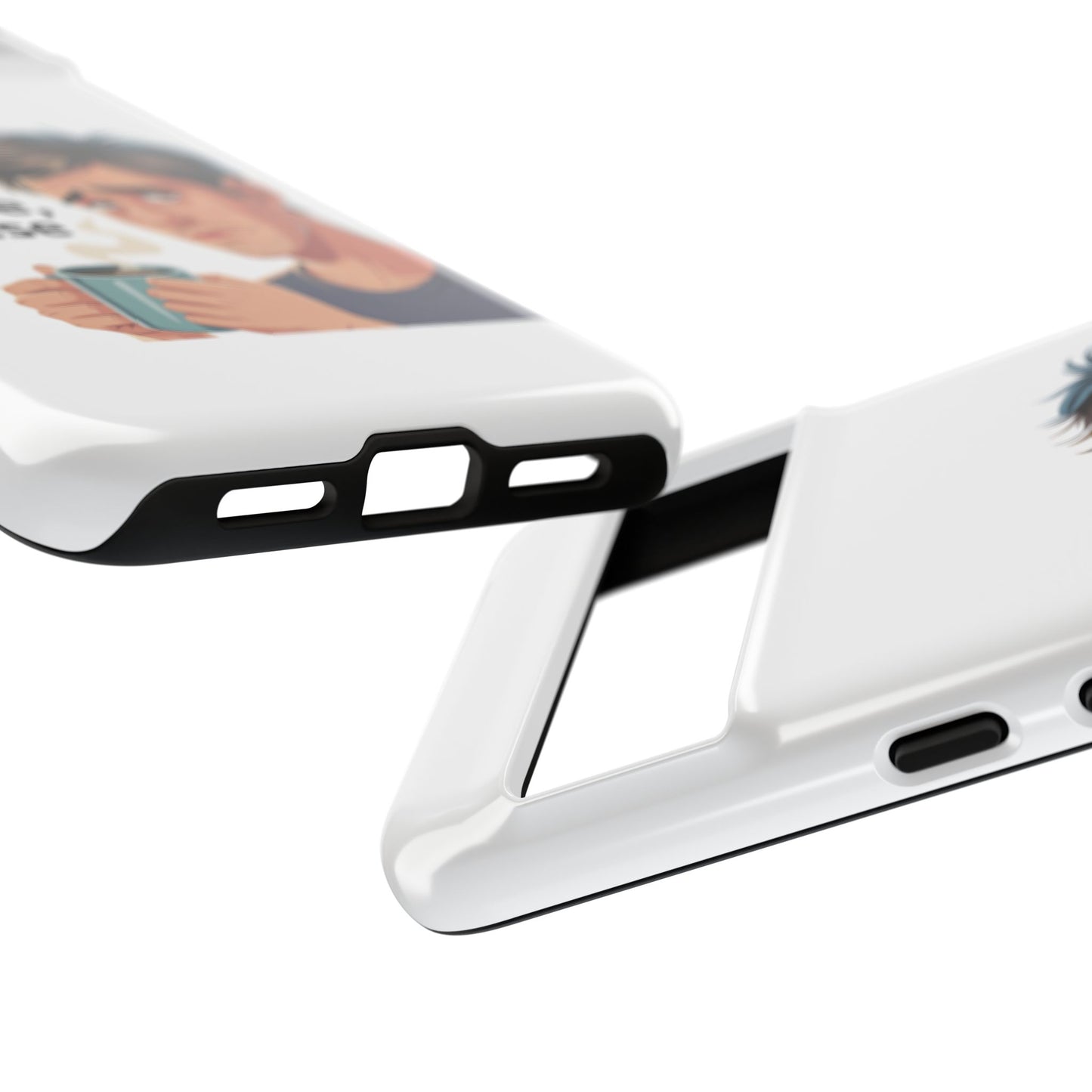 Google Phone Case — "First Coffee, Please" Morning Coffee Funny Protective Case