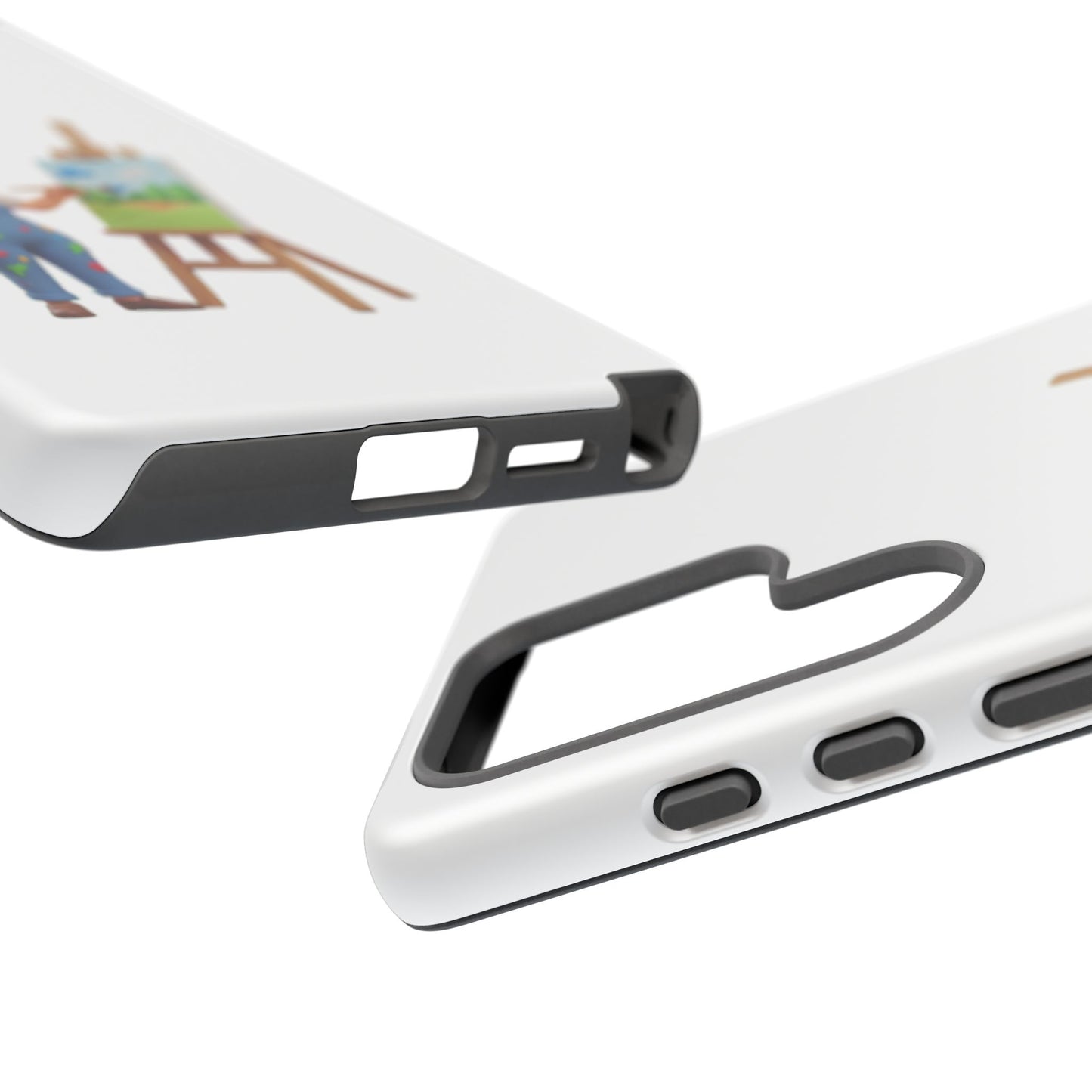 Samsung Handyhülle mit Künstlermotiv – Schutzhülle mit niedlicher Illustration einer Malerin