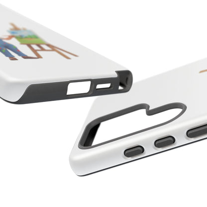 Samsung Handyhülle mit Künstlermotiv – Schutzhülle mit niedlicher Illustration einer Malerin