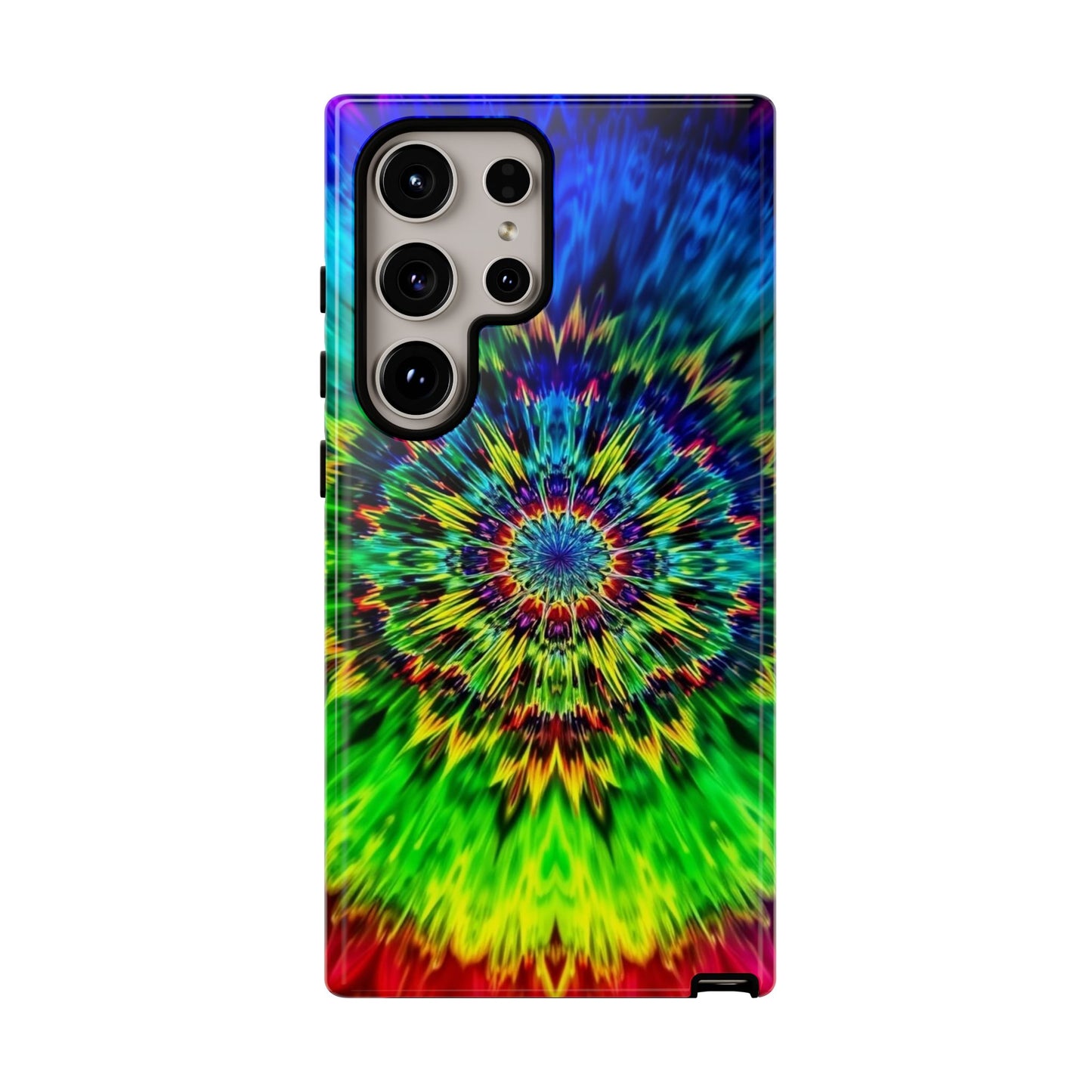 Fundas resistentes para Samsung - Funda para teléfono con mandala teñido anudado arcoíris