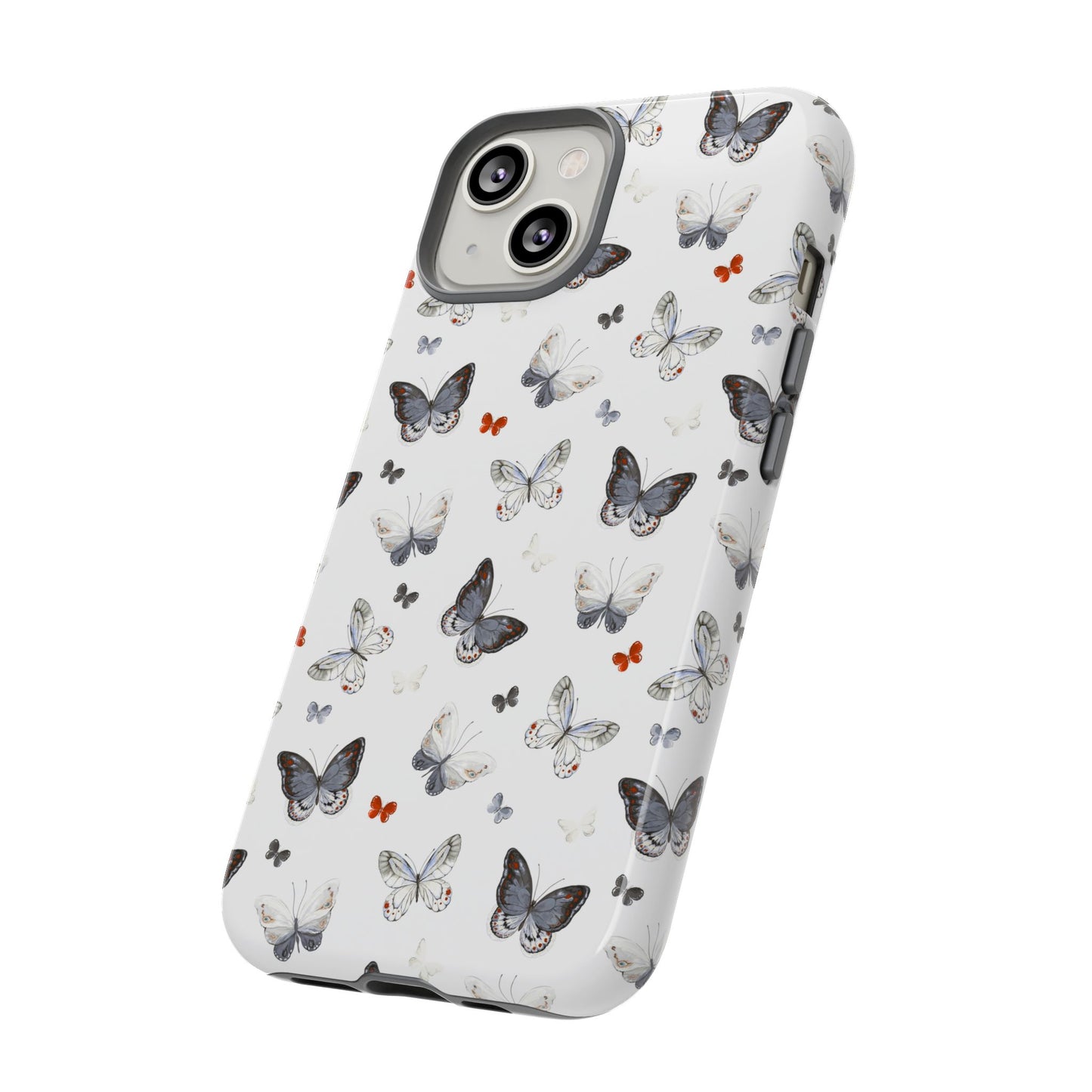 iPhone Butterfly Pattern Tough Phone Case — Protective Floral-Inspired iPhone Case