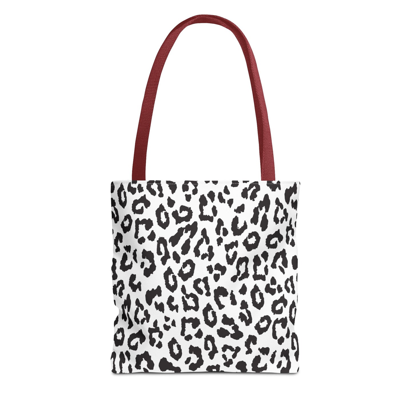 Black & White Leopard Print Tote Bag — Chic Animal-Print Tote for Everyday Use